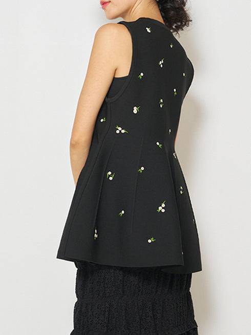 【 予約:9月上旬 】刺繍スポンジベスト /M253-95030